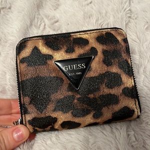 Guess Leopard small wallet! Great condition!